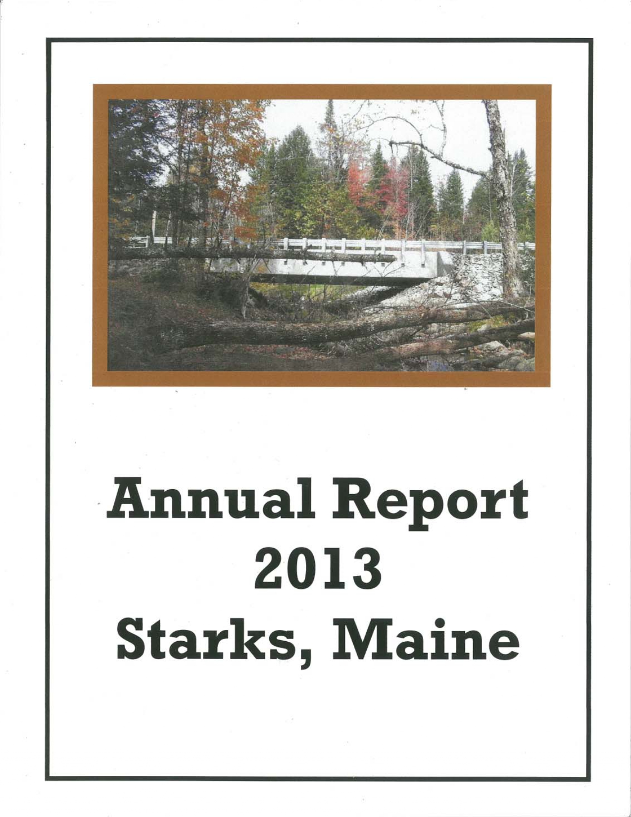 Town of Stark Annual Report